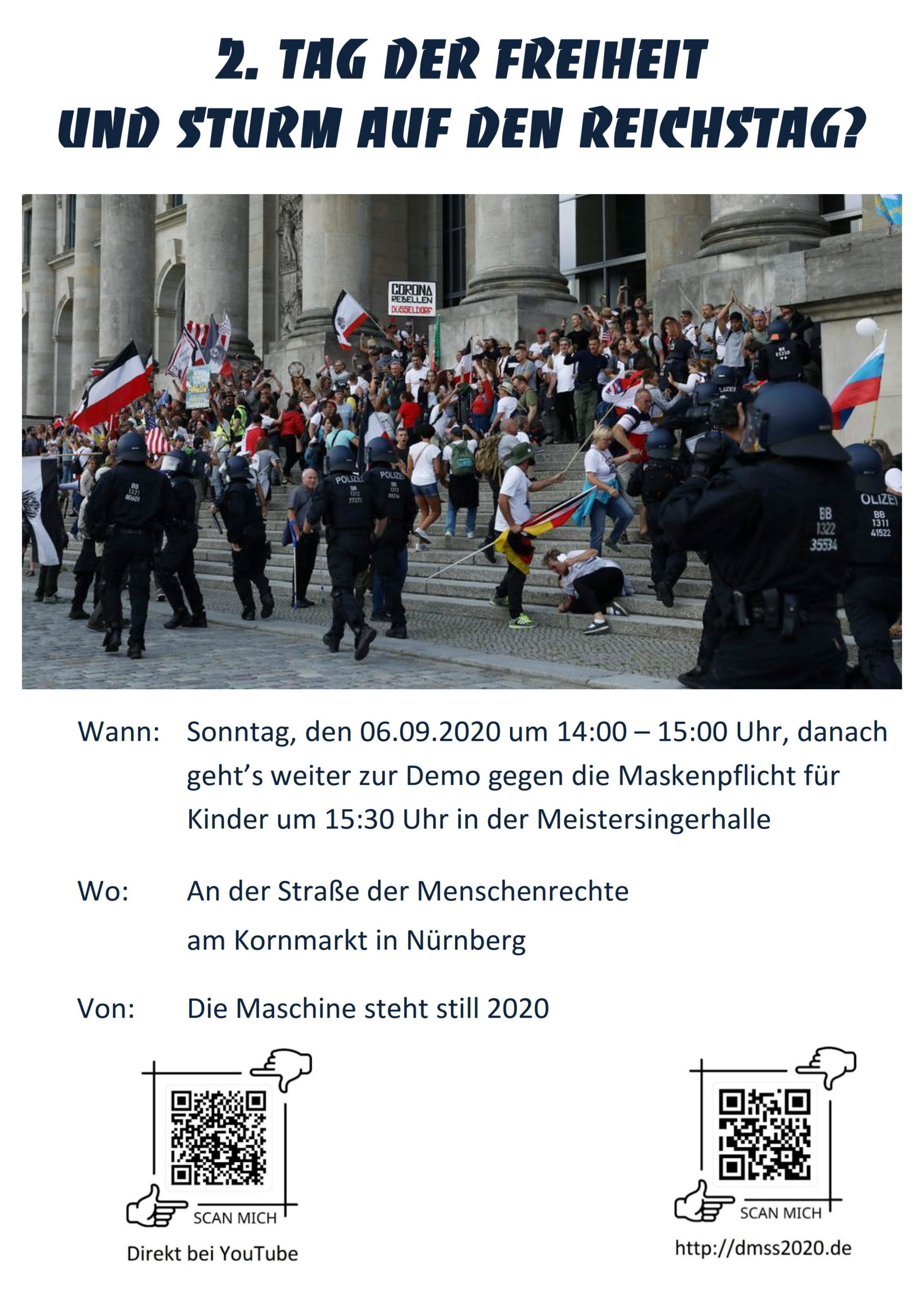 2. Tag der Freiheit und Sturm auf den Reichstag?