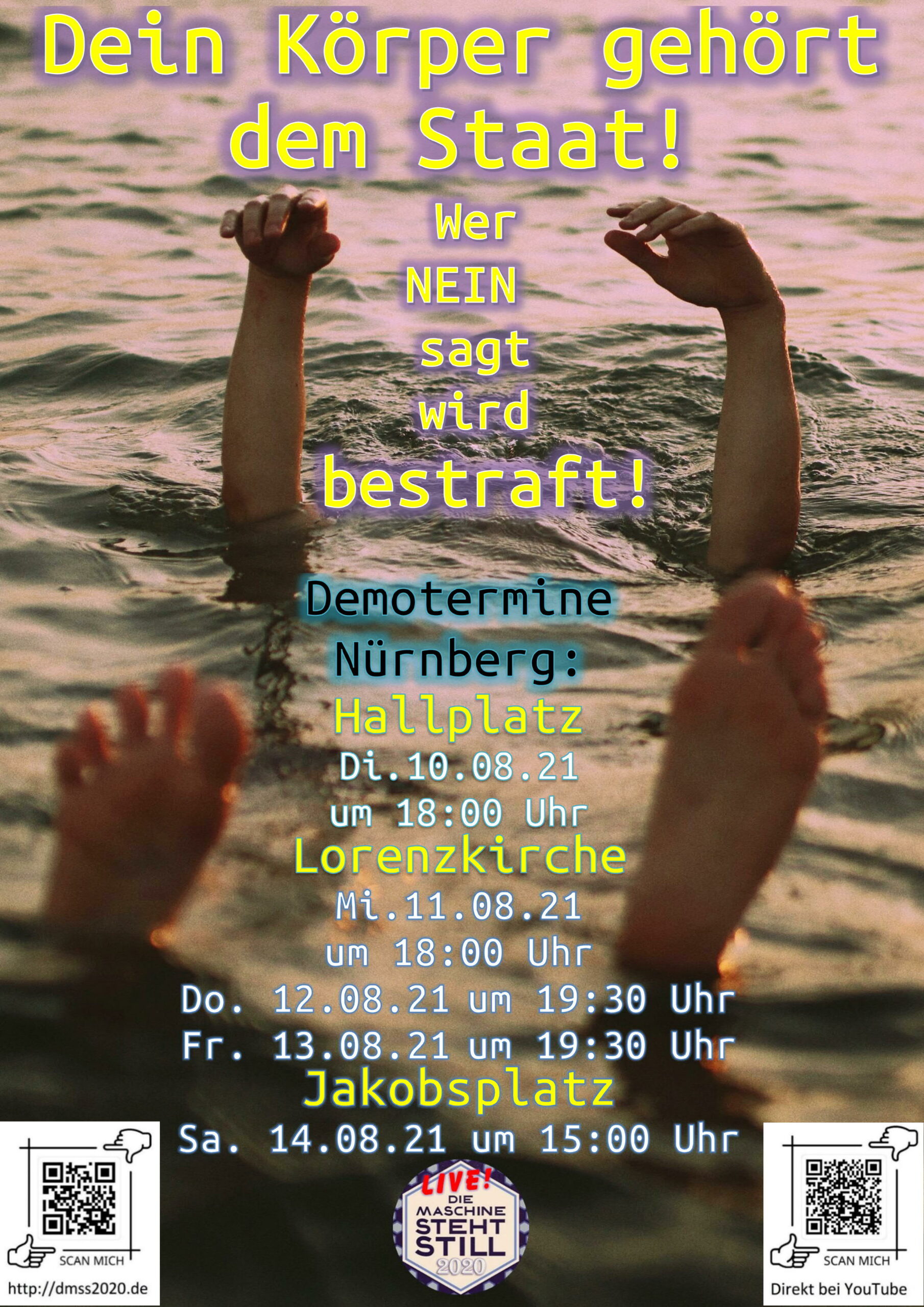 Dein Körper gehört dem Staat! Wer NEIN sagt wird bestraft!