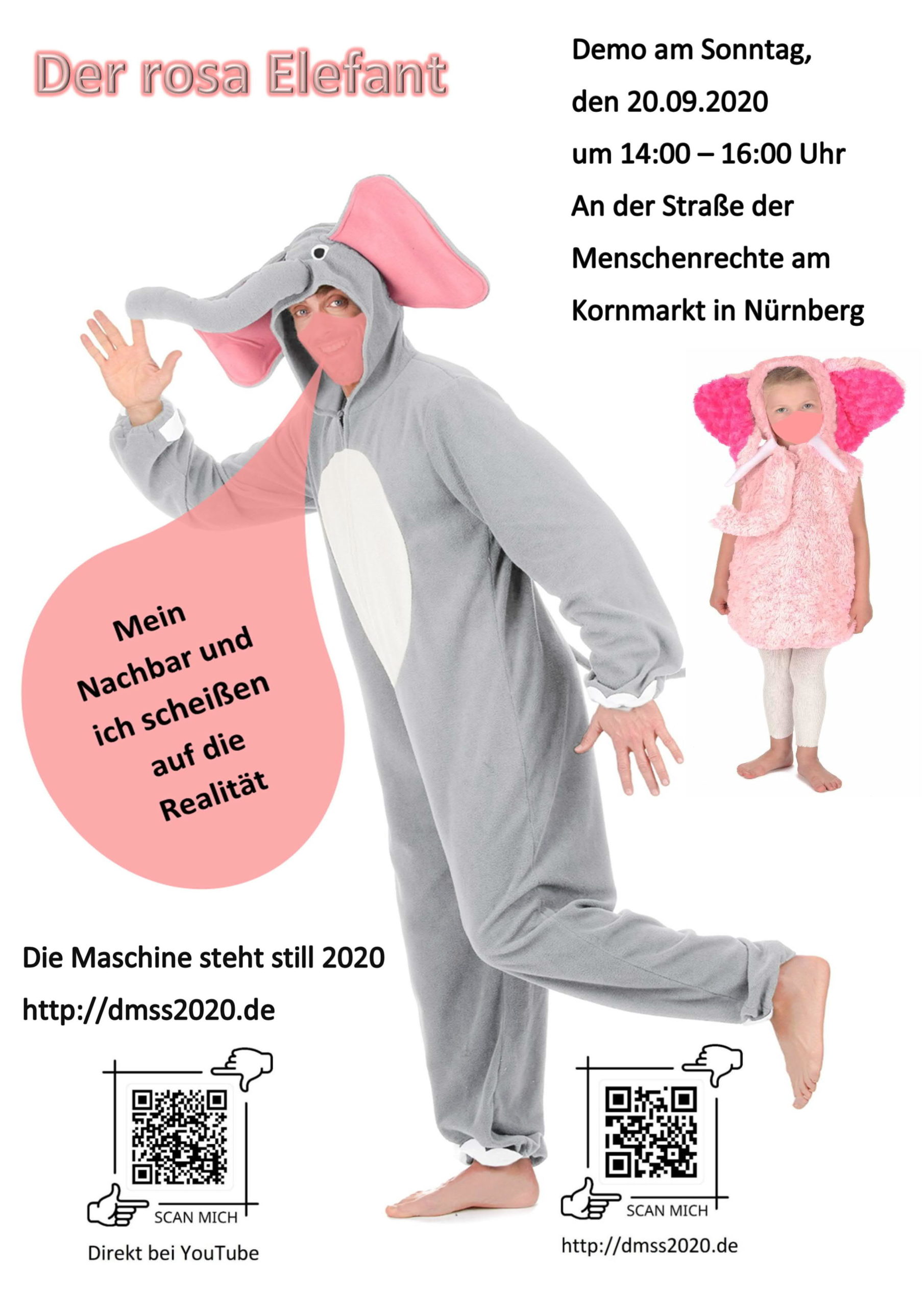Der rosa Elefant Mein Nachbar und ich scheißen auf die Realität