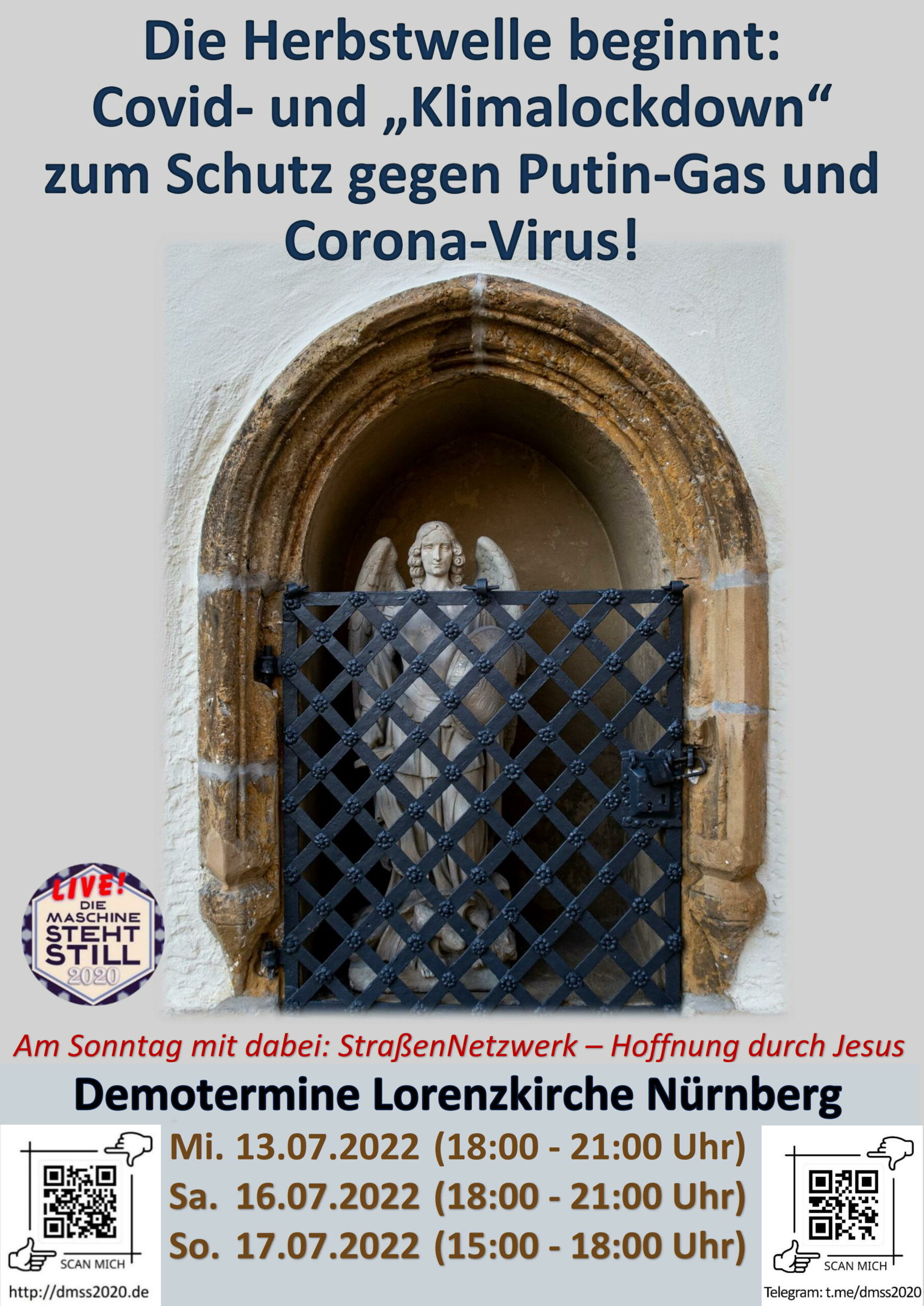 Die Herbstwelle beginnt: Covid- und "Klimalockdown" zum Schutz gegen Putin-Gas und Corona-Virus!