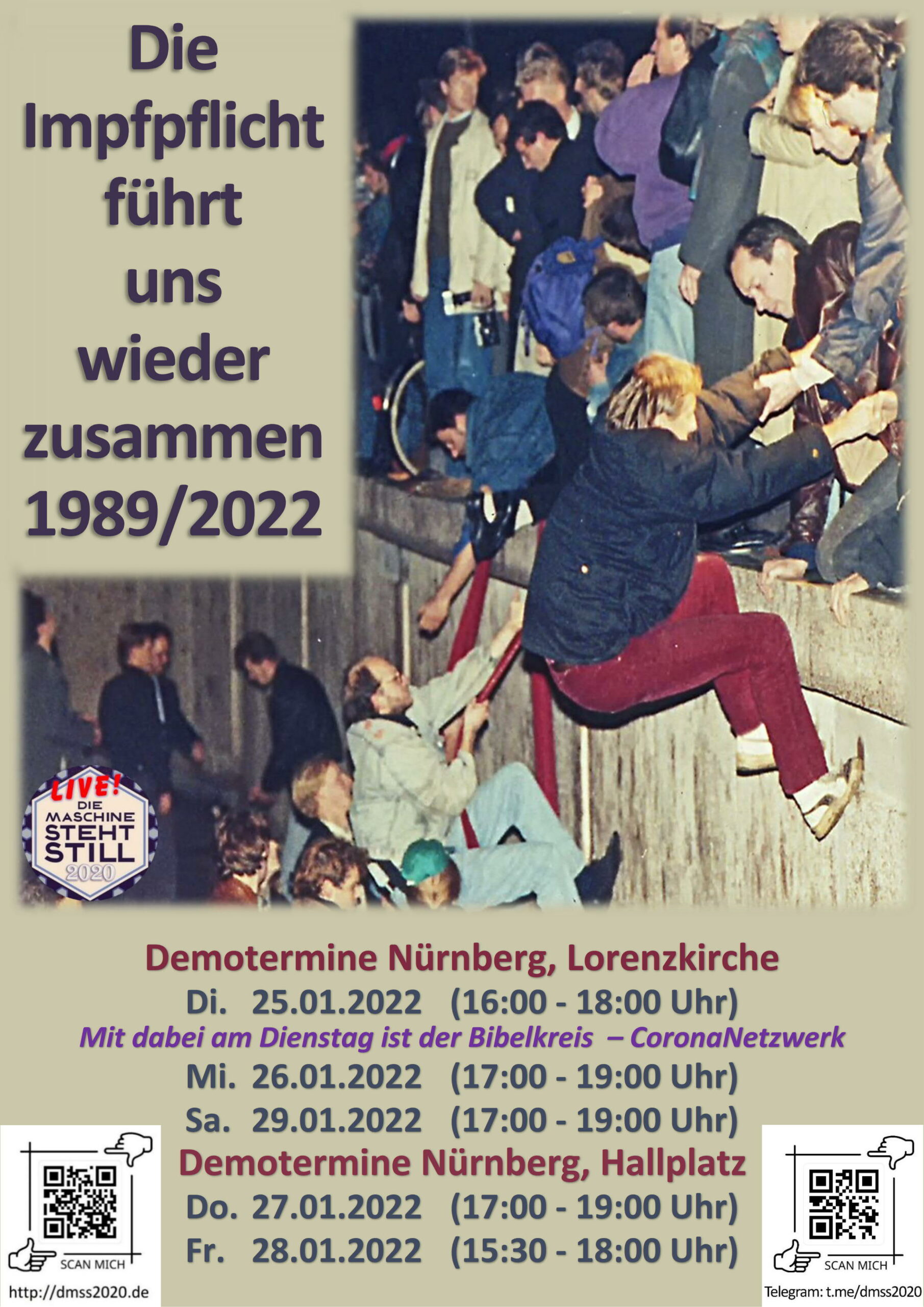 Die Impfpflicht führt uns wieder zusammen 1989/2022