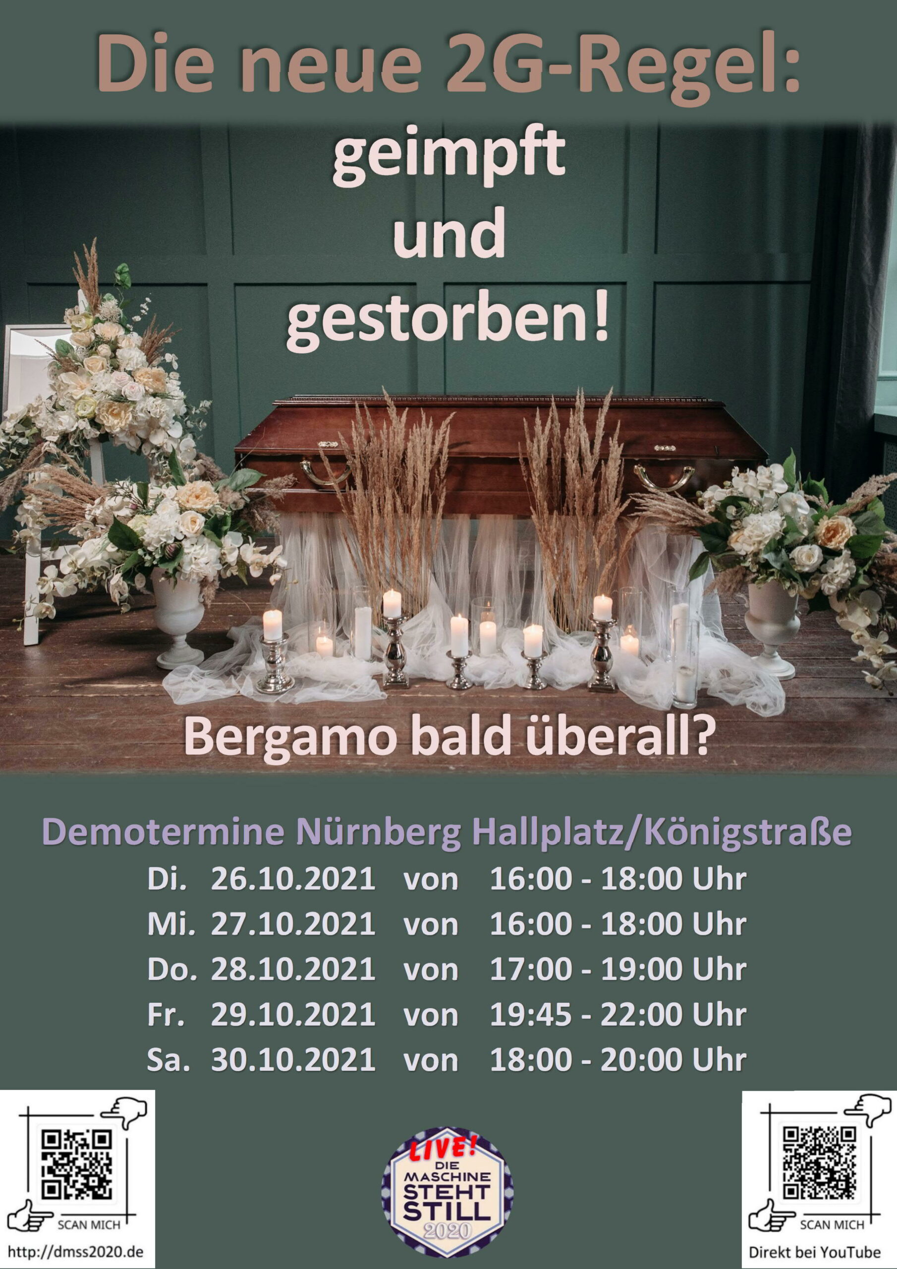Die neue 2G-Regel: geimpft und gestorben! Bergamo bald überall?