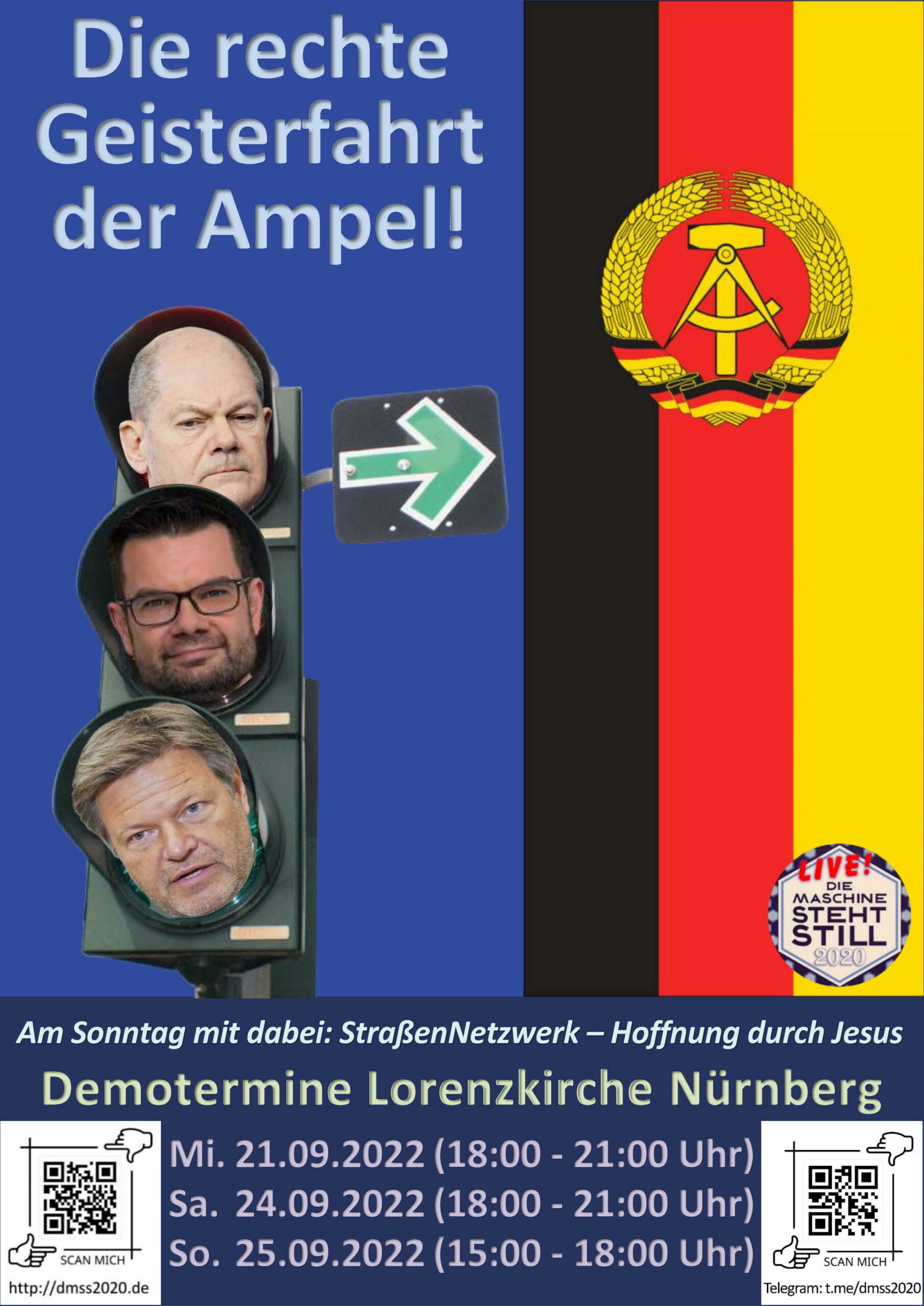 Die rechte Geisterfahrt der Ampel!