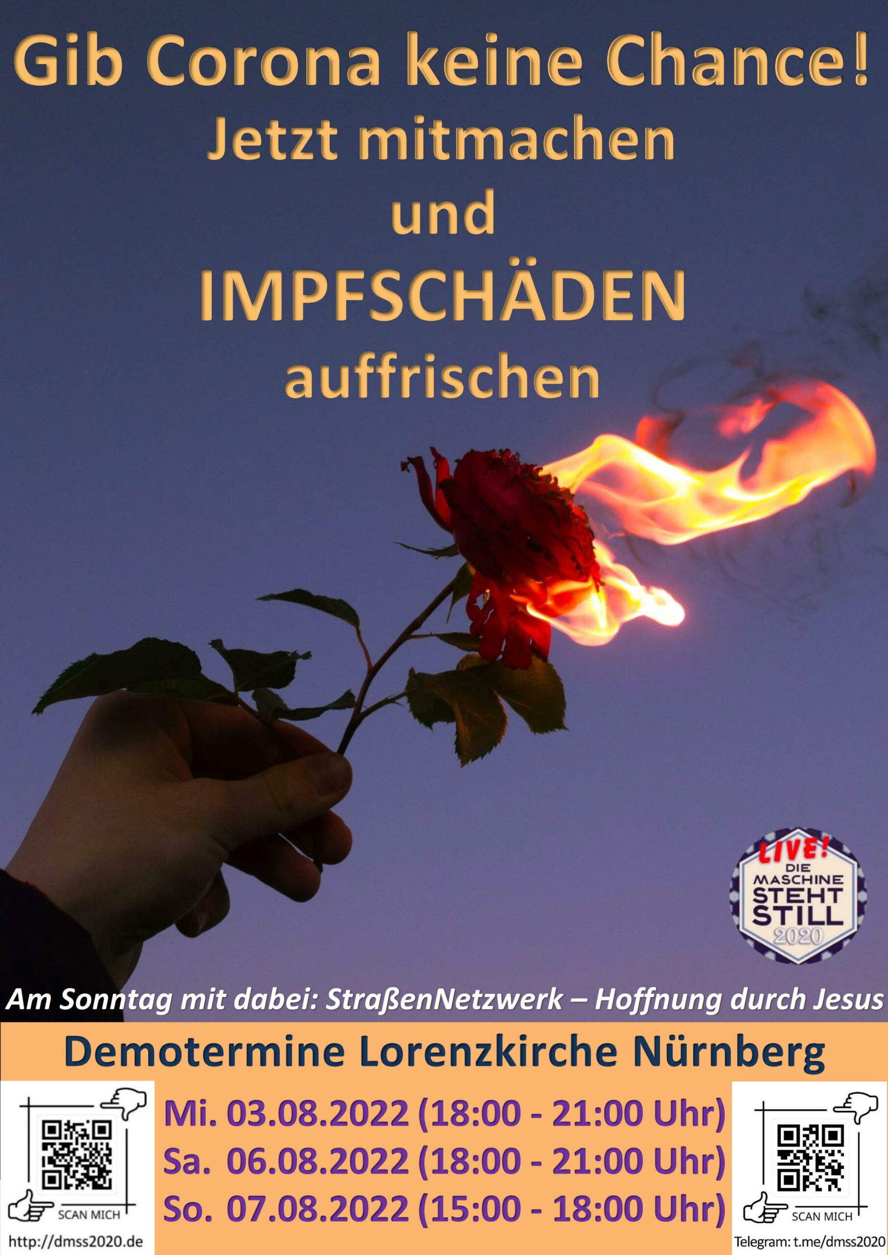 Gib Corona keine Chance! Jetzt mitmachen und Impfschäden auffrischen