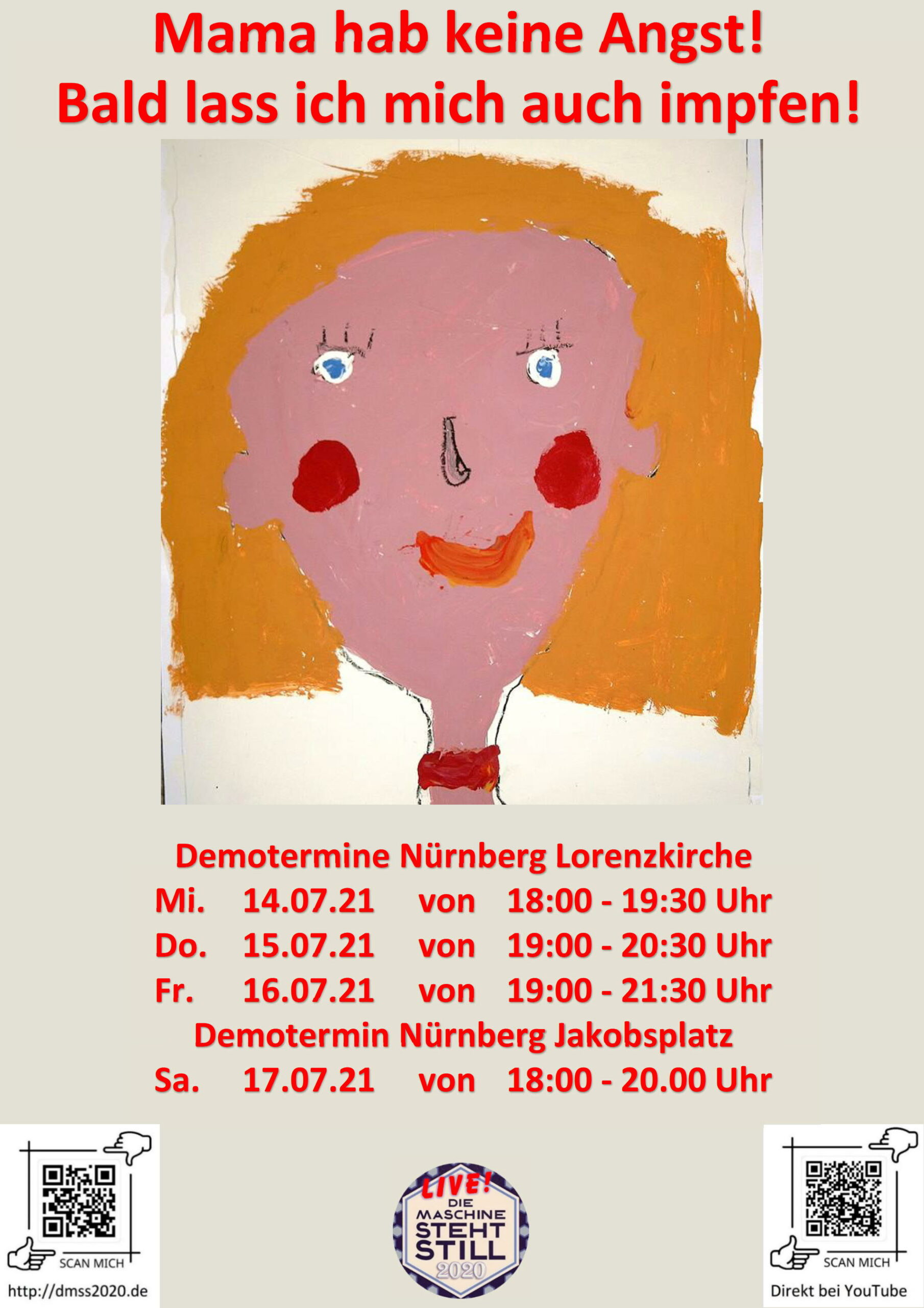 Mama hab keine Angst! Bald lass ich mich auch impfen!