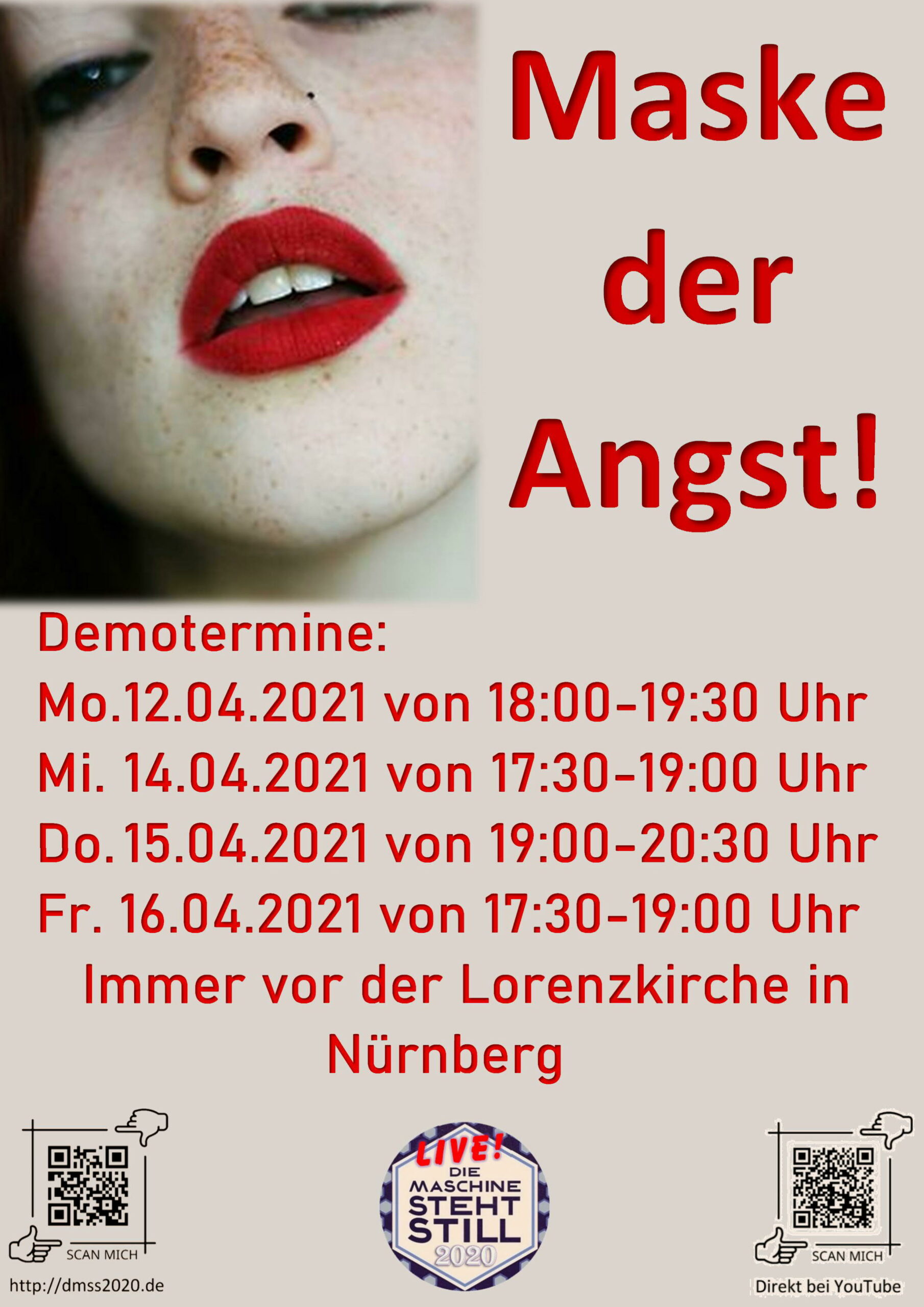 Maske der Angst!