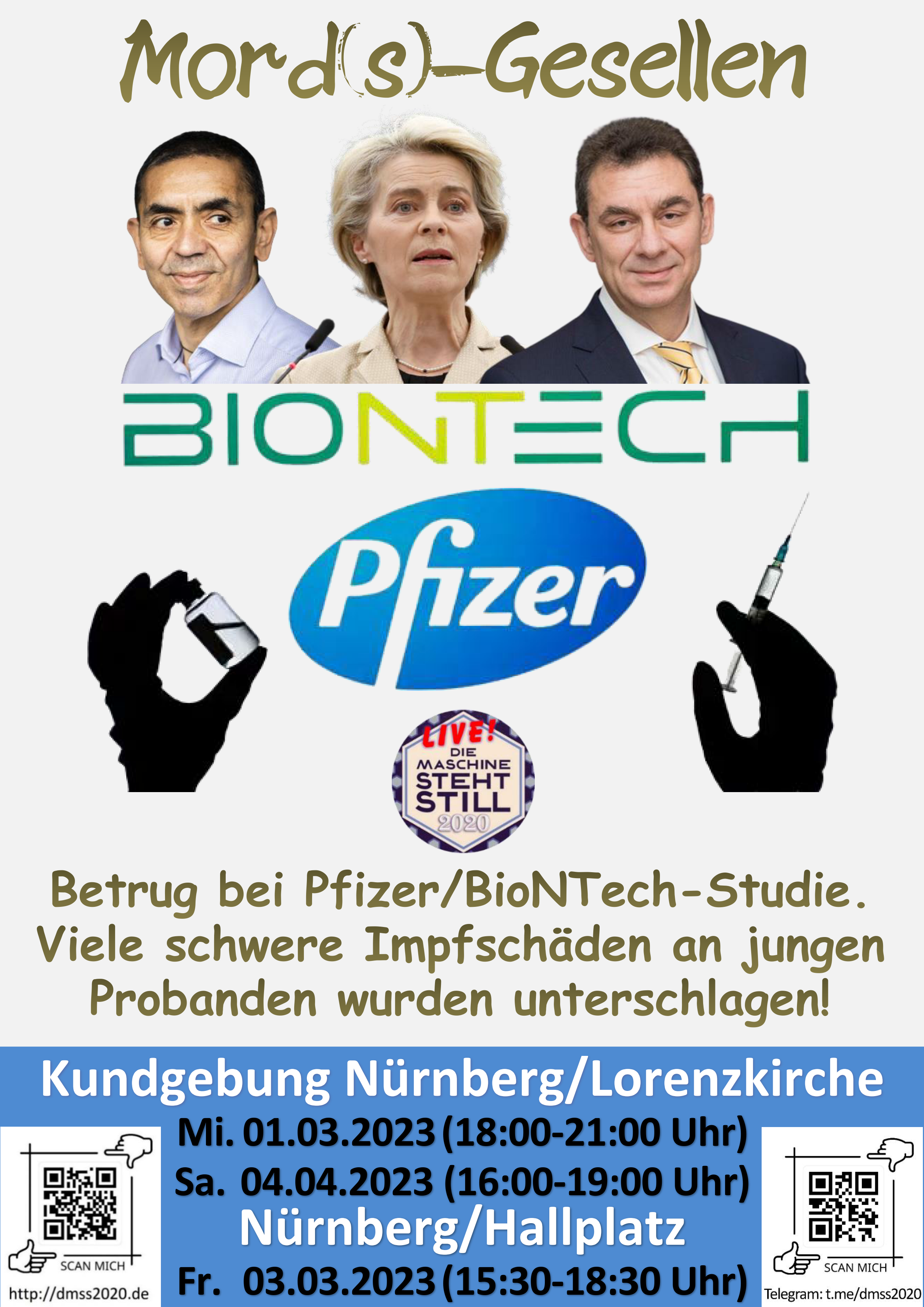 Mord(s)-Gesellen Betrug bei Pfizer/BioNTech-Studie. Viele schwere Impfschäden an jungen Probanden wurden unterschlagen!