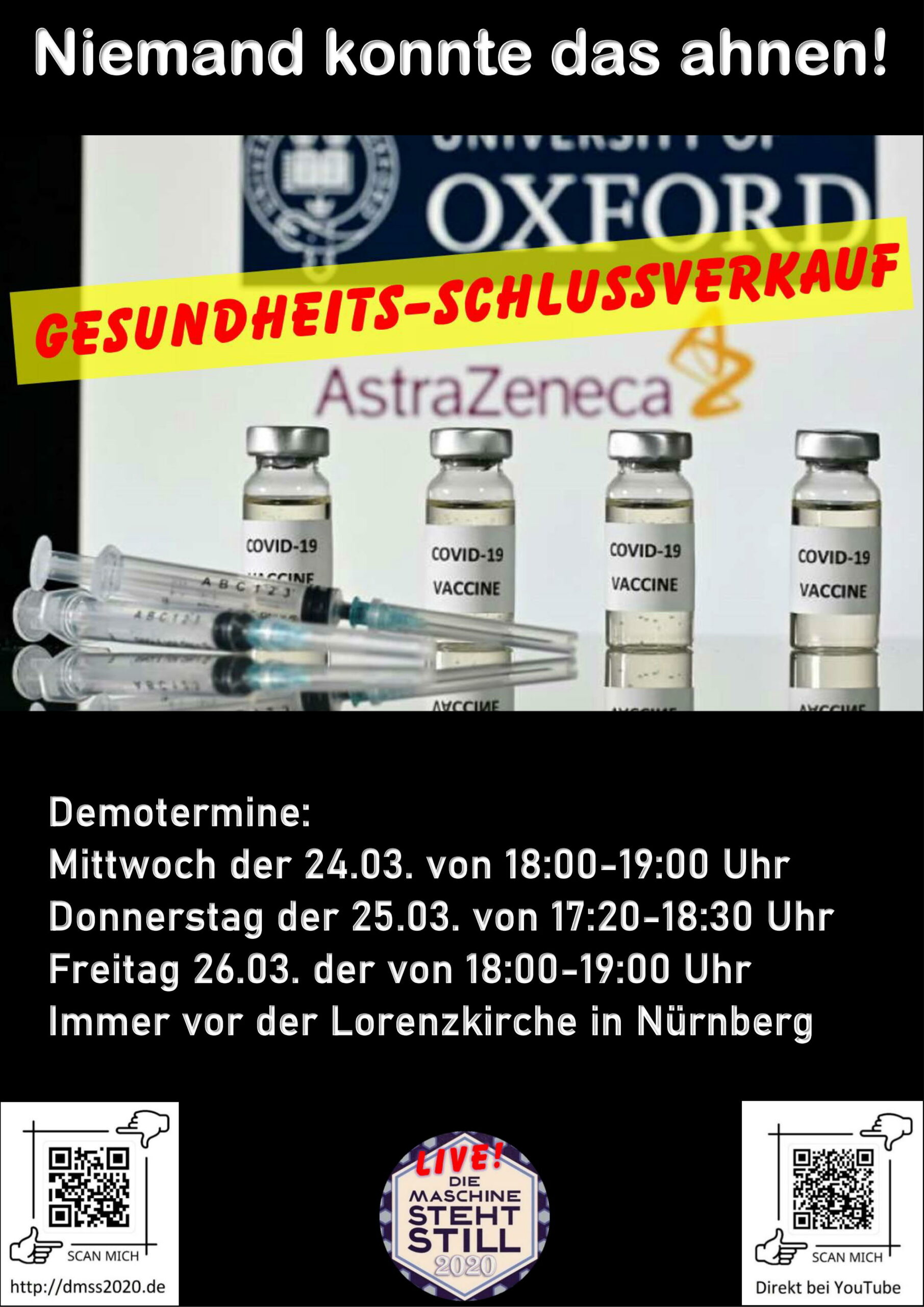 Niemand konnte das ahnen! Gesundheits-Schlussverkauf
