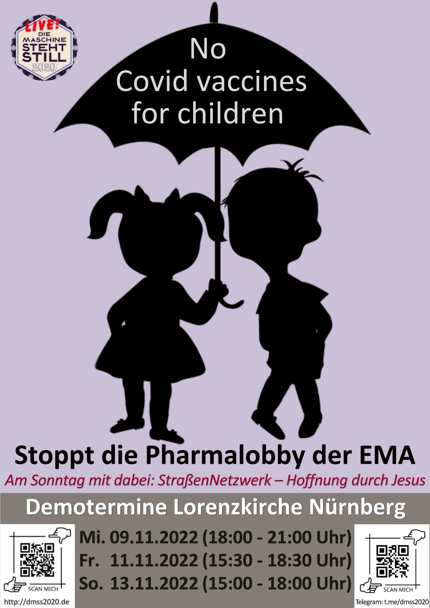 No Covid vaccines for children Stoppt die Pharmalobby der EMA