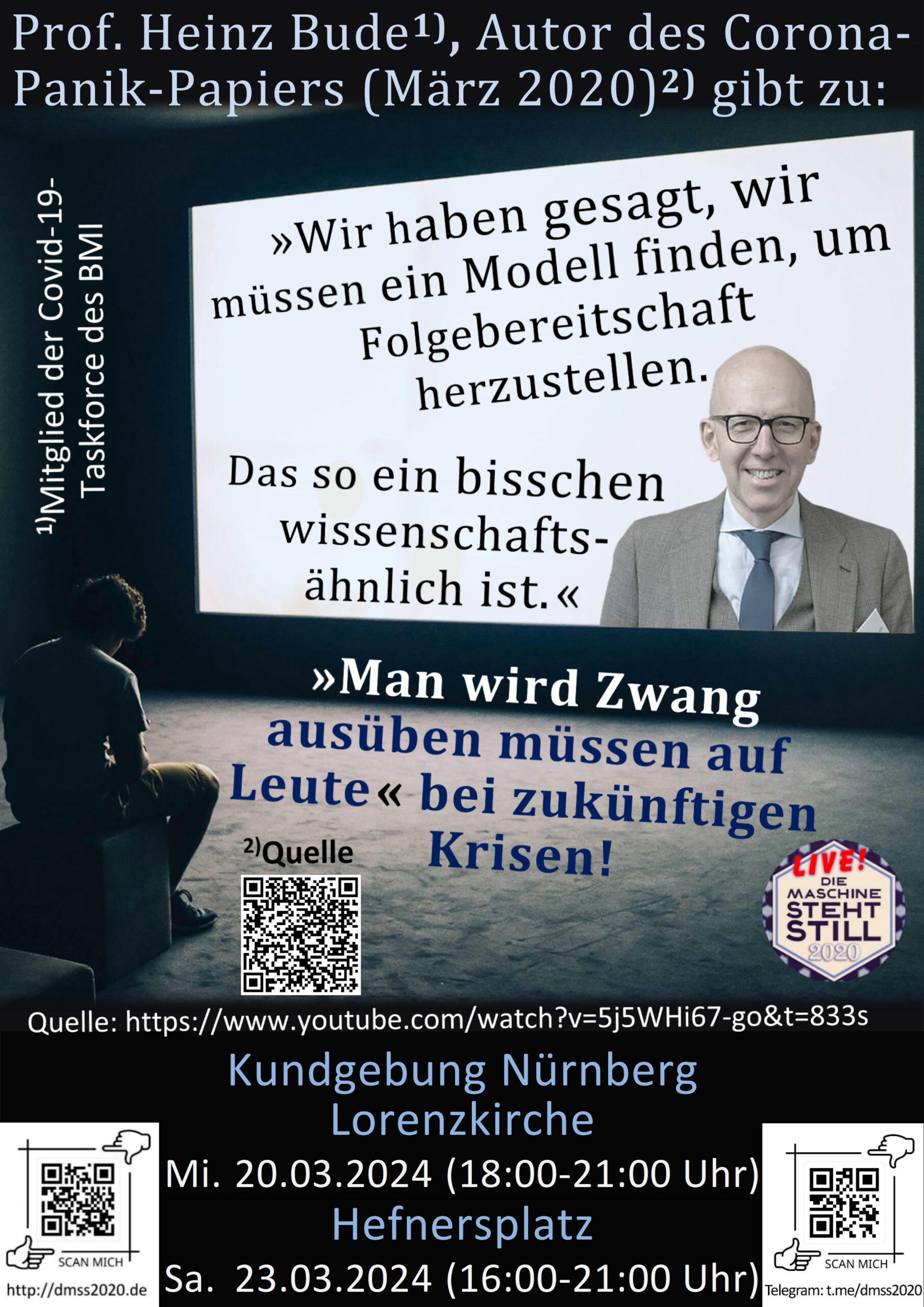 Prof. Heinz Bude: „Wir haben gesagt, wir müssen ein Modell finden, um Folgebereitschaft herzustellen. Das so ein bisschen wissenschaftsähnlich ist.“