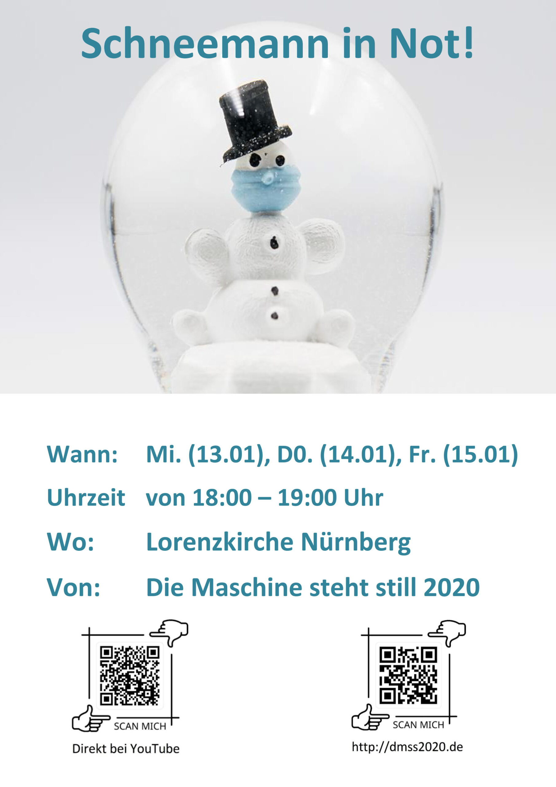 Schneemann in Not!
