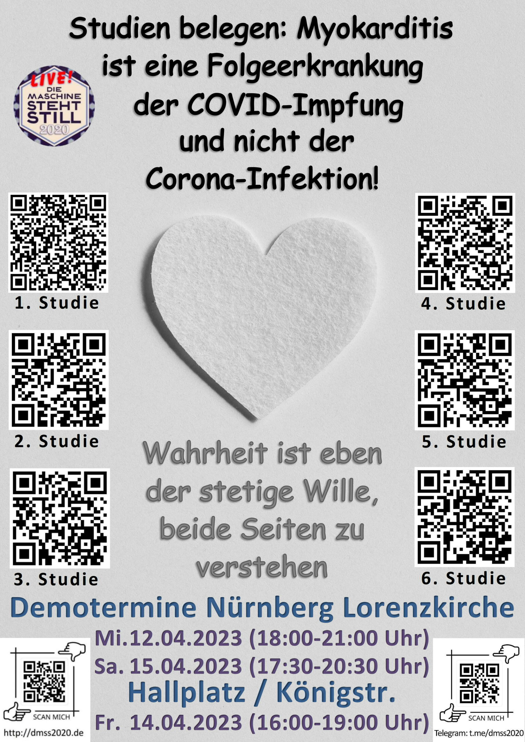 Studien belegen: Myokarditis ist eine Folgeerkrankung der COVID-Impfung und nicht der Corona-Infektion! Wahrheit ist eben der stetige Wille, beide Seiten zu verstehen
