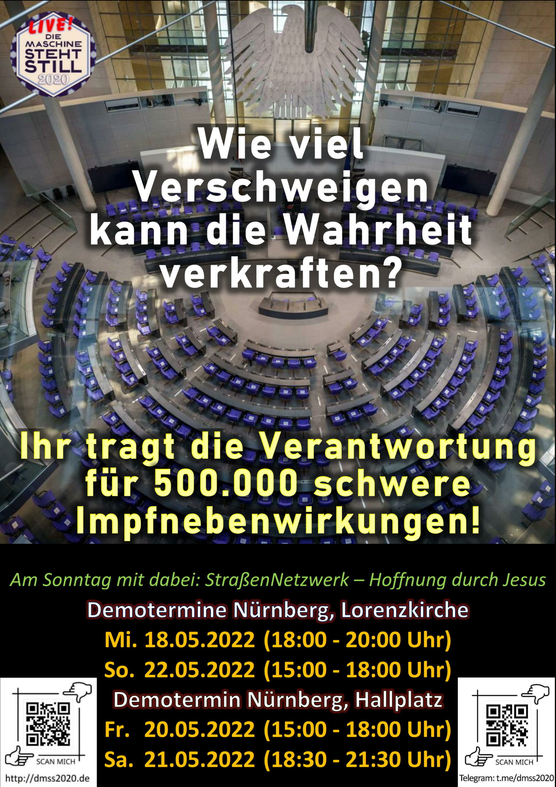 Wie viel Verschweigen kann die Wahrheit verkraften? Ihr tragt die Verantwortung für 500000 schwere Impfnebenwirkungen!