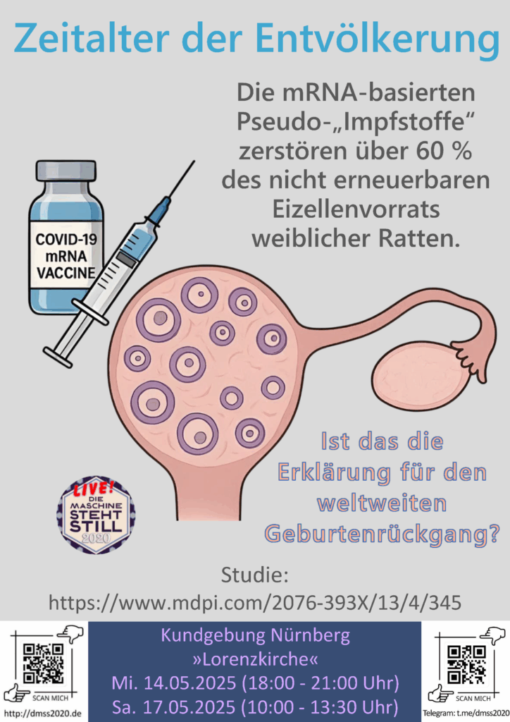 Die mRNA-basierten Pseudo-„Impfstoffe“ zerstören über 60 % des nicht erneuerbaren Eizellenvorrats weiblicher Ratten.