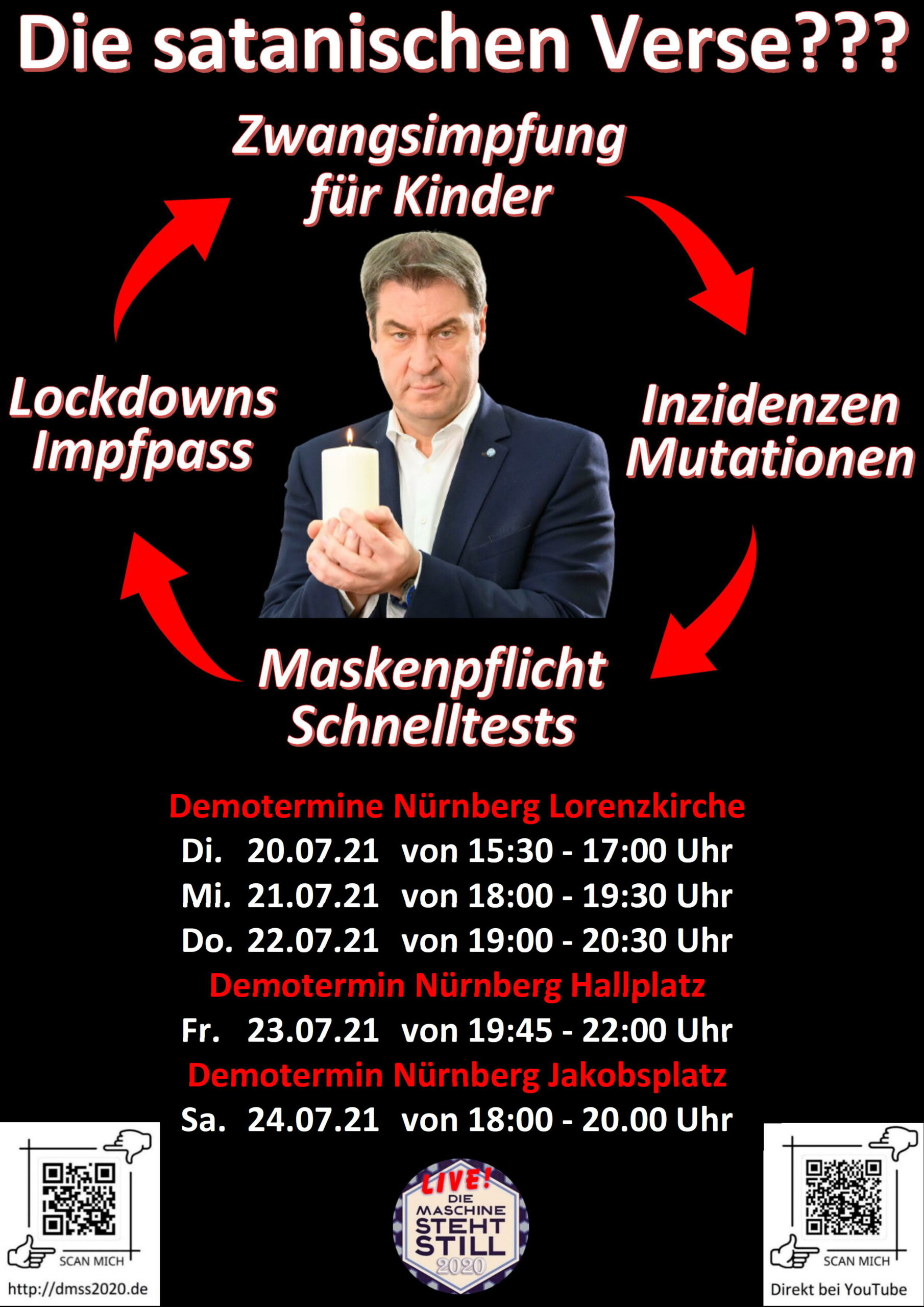 Die satanischen Verse??? Zwangsimpfung für Kinder Inzidenzen Mutationen Maskenpflicht Schnelltests Lockdowns Impfpass