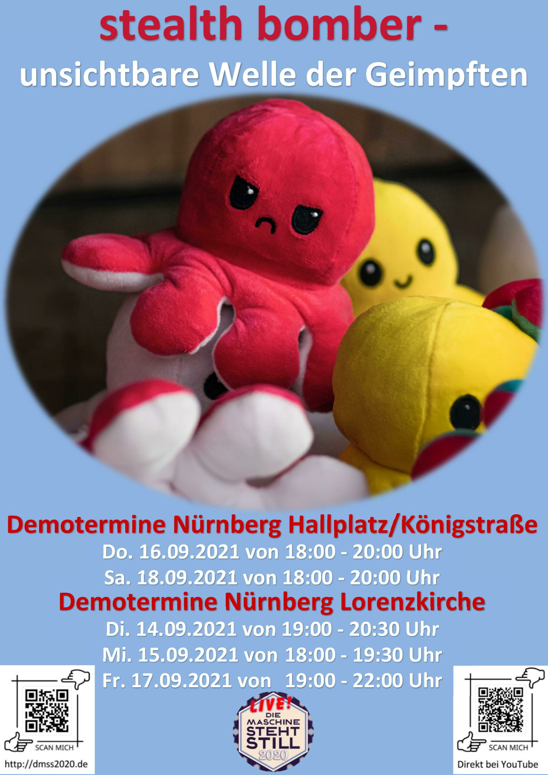 stealth bomber - unsichtbare Welle der Geimpften